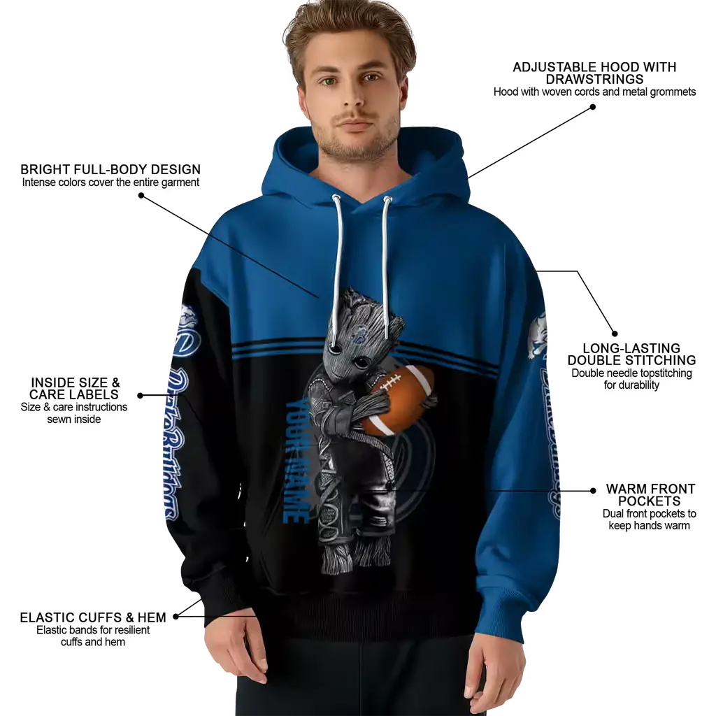 personalized drake bulldogs baby groot blue black hoodie latest model personalized drake bulldogs baby groot blue black hoodie latest model