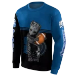 personalized drake bulldogs baby groot blue black hoodie best selling