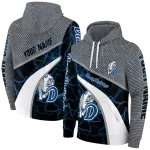 personalized drake bulldogs hexagonal mesh blue black gray hoodie best selling