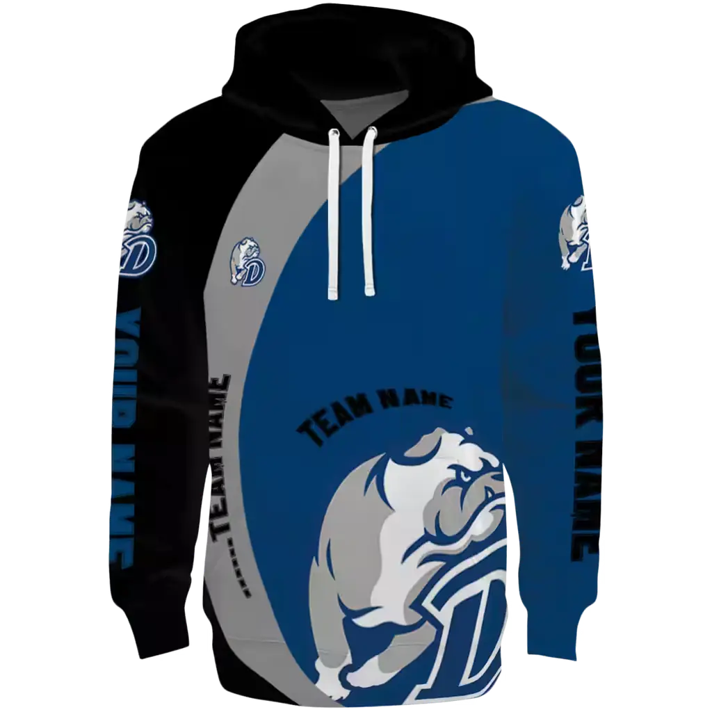 personalized drake bulldogs minimalist design blue black hoodie best selling personalized drake bulldogs minimalist design blue black hoodie best selling