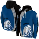 personalized drake bulldogs minimalist design blue black hoodie best selling