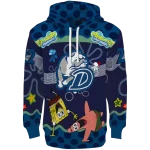 personalized drake bulldogs spongebob patrick star blue navy hoodie best selling