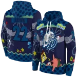 personalized drake bulldogs spongebob patrick star blue navy hoodie best selling
