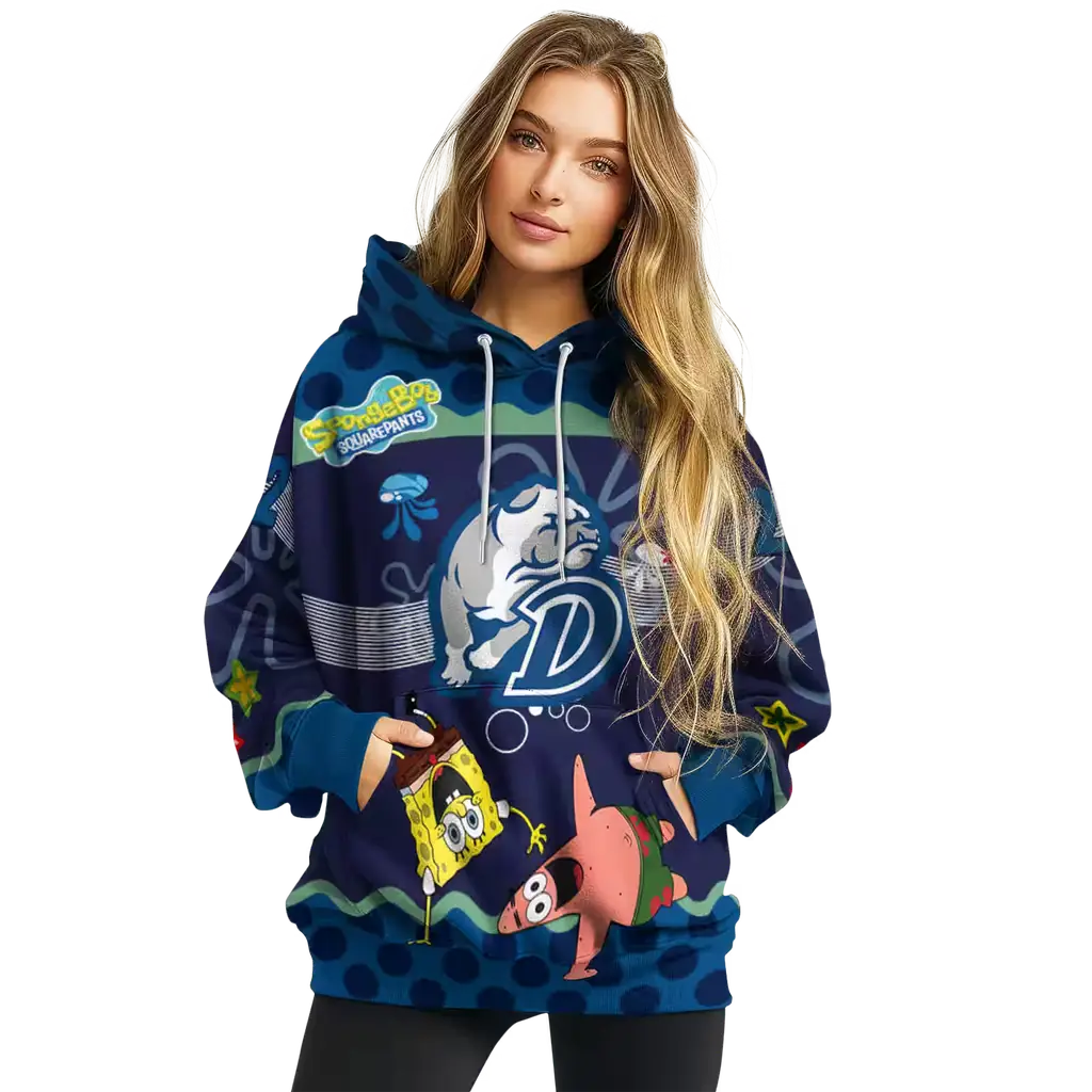 personalized drake bulldogs spongebob patrick star blue navy hoodie high quality personalized drake bulldogs spongebob patrick star blue navy hoodie high quality