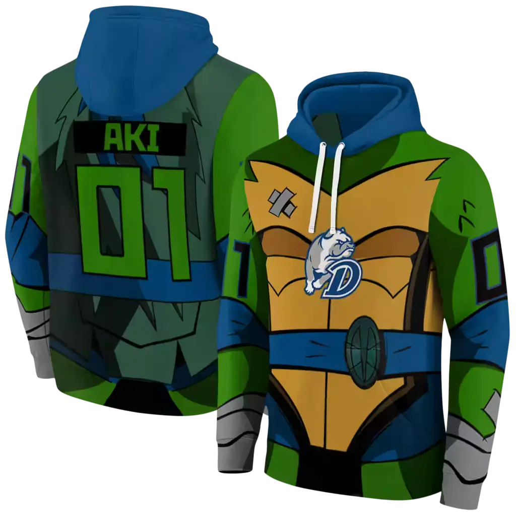 personalized drake bulldogs superhero armor blue green hoodie fashion forward personalized drake bulldogs superhero armor blue green hoodie fashion forward