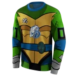personalized drake bulldogs superhero armor blue green hoodie best selling