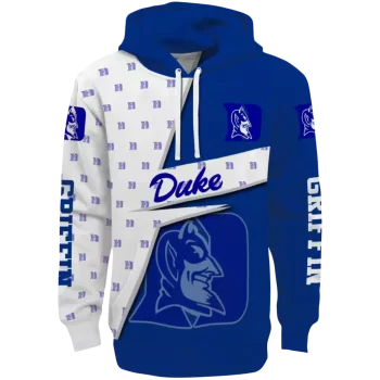 personalized duke blue devils abstract shape blue hoodie best selling