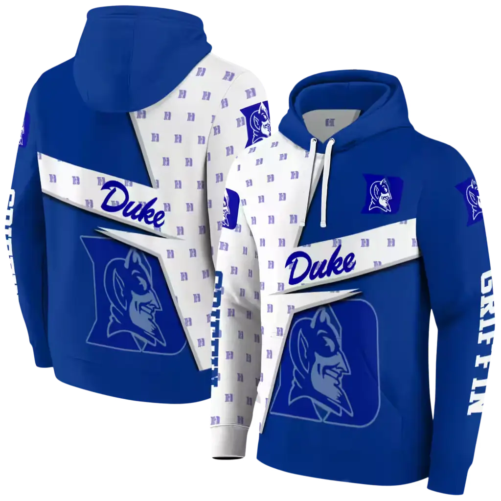personalized duke blue devils abstract shape blue hoodie fashion forward personalized duke blue devils abstract shape blue hoodie fashion forward