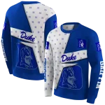 personalized duke blue devils abstract shape blue hoodie best selling