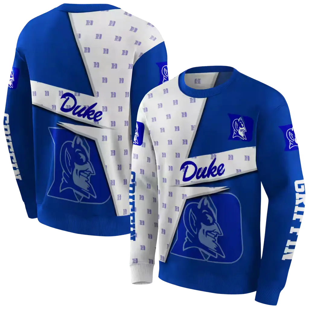 personalized duke blue devils abstract shape blue hoodie premium grade personalized duke blue devils abstract shape blue hoodie premium grade