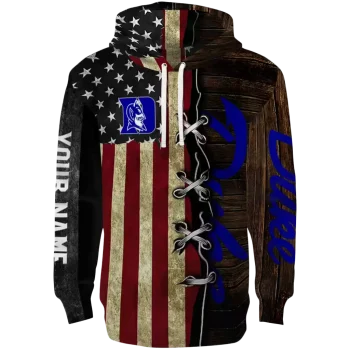 personalized duke blue devils american pride hoodie best selling