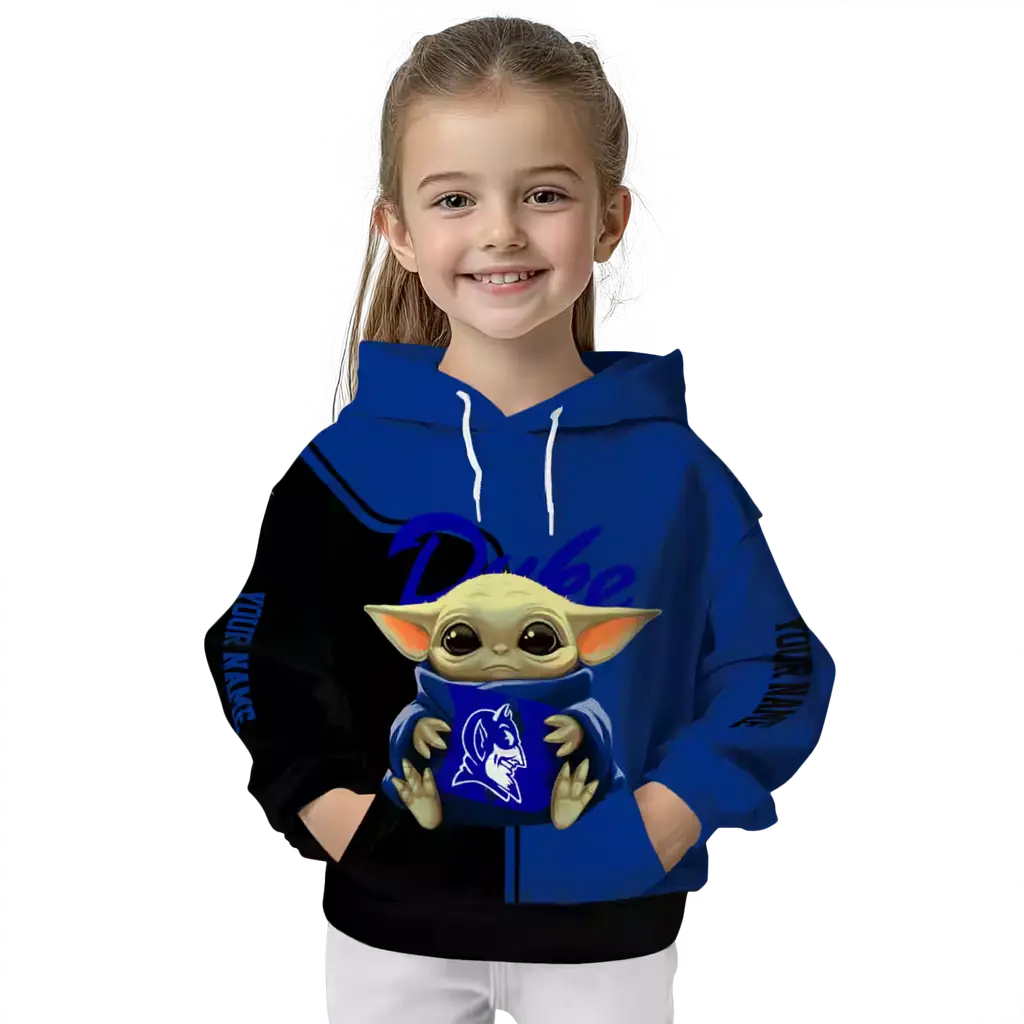 personalized duke blue devils baby yoda blue black hoodie top rated personalized duke blue devils baby yoda blue black hoodie top rated