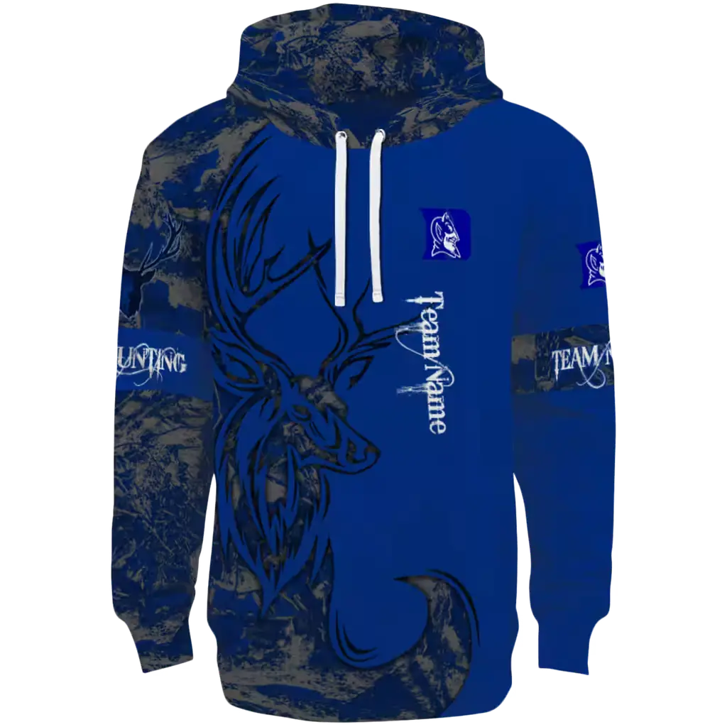 personalized duke blue devils deer silhouette blue hoodie best selling personalized duke blue devils deer silhouette blue hoodie best selling