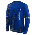 personalized duke blue devils deer silhouette blue hoodie best selling