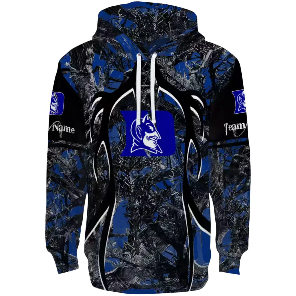 personalized duke blue devils hunting theme blue black hoodie best selling personalized duke blue devils hunting theme blue black hoodie best selling