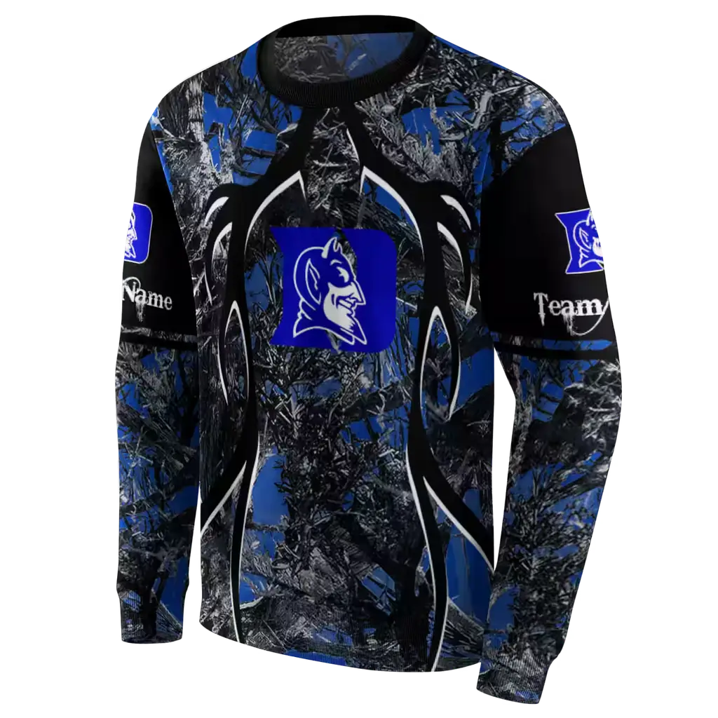 personalized duke blue devils hunting theme blue black hoodie new arrival personalized duke blue devils hunting theme blue black hoodie new arrival