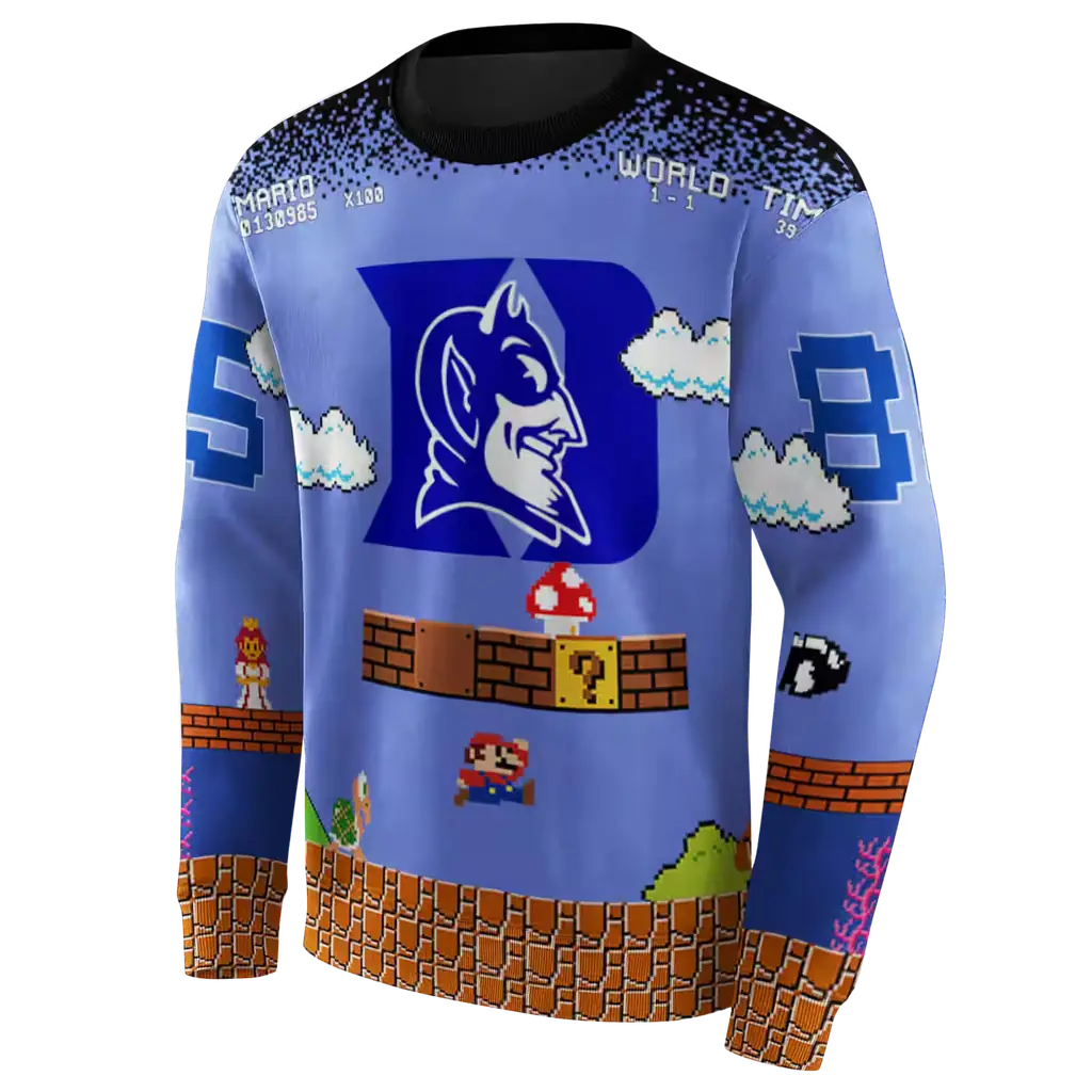 personalized duke blue devils mario blue black hoodie new arrival personalized duke blue devils mario blue black hoodie new arrival