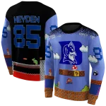 personalized duke blue devils mario blue black hoodie best selling