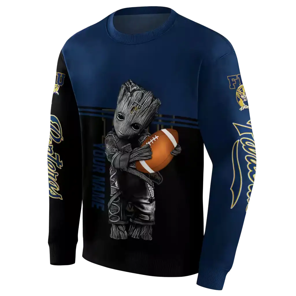 personalized fiu panthers baby groot blue black hoodie new arrival personalized fiu panthers baby groot blue black hoodie new arrival