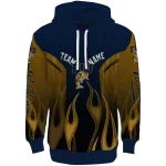 personalized fiu panthers flame design blue hoodie best selling