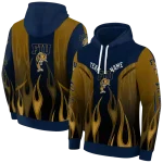 personalized fiu panthers flame design blue hoodie best selling