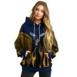 personalized fiu panthers flame design blue hoodie best selling