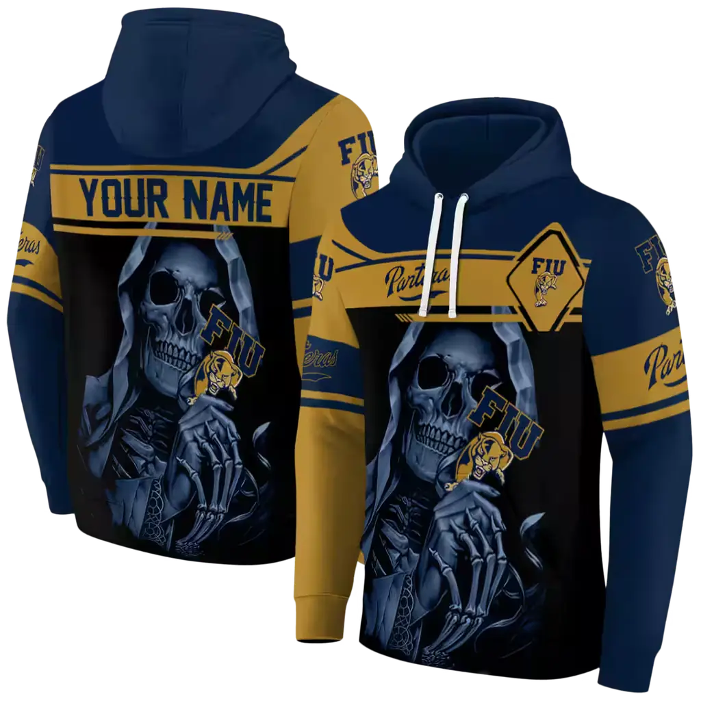 personalized fiu panthers grim reaper blue black hoodie fashion forward personalized fiu panthers grim reaper blue black hoodie fashion forward