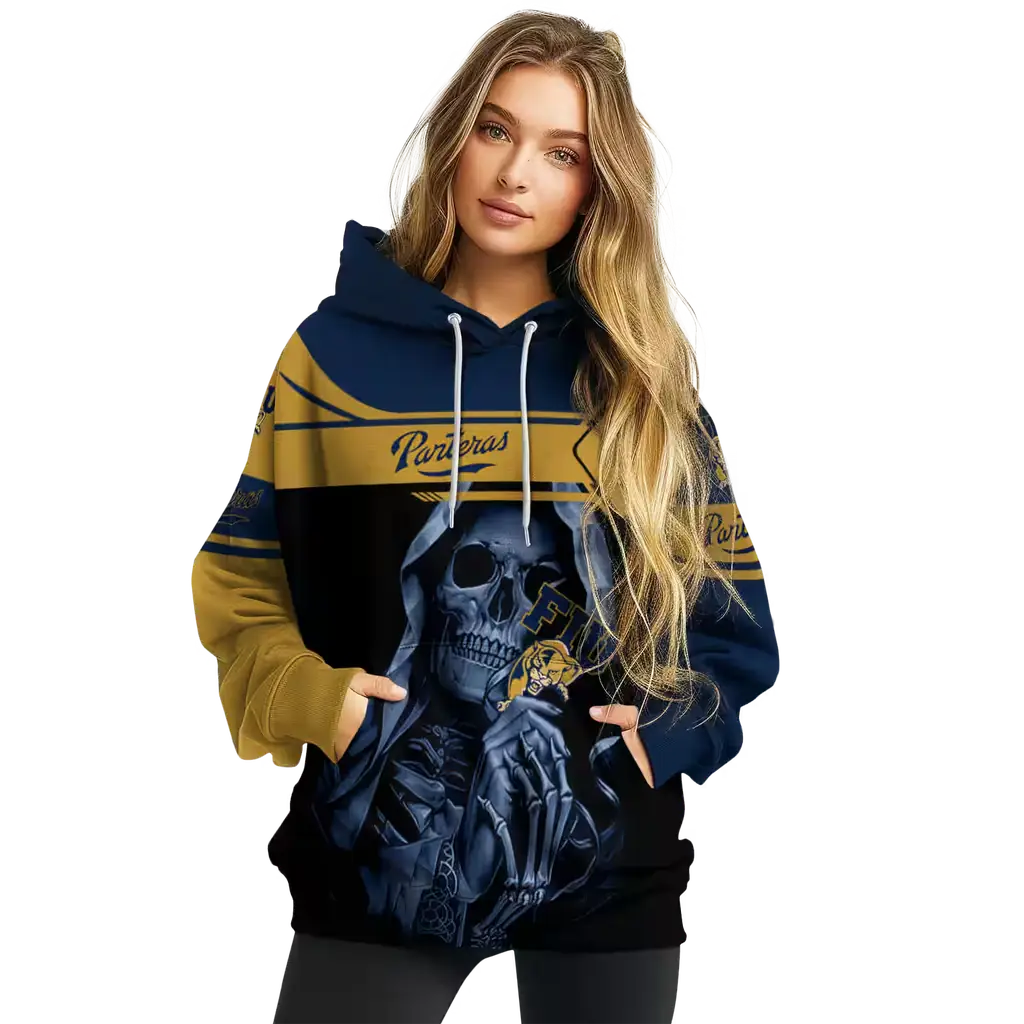 personalized fiu panthers grim reaper blue black hoodie high quality personalized fiu panthers grim reaper blue black hoodie high quality