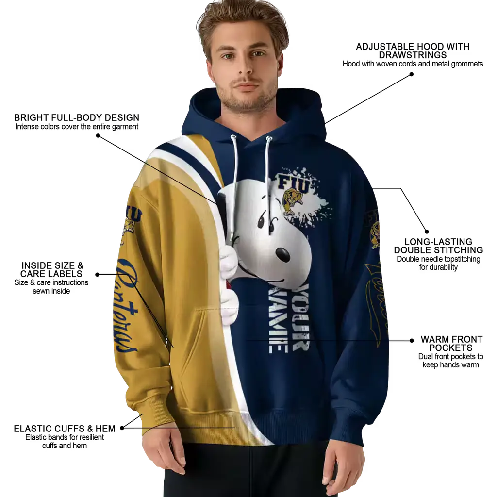 personalized fiu panthers peeking snoopy blue hoodie latest model personalized fiu panthers peeking snoopy blue hoodie latest model
