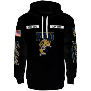 personalized fiu panthers punisher skull black hoodie best selling