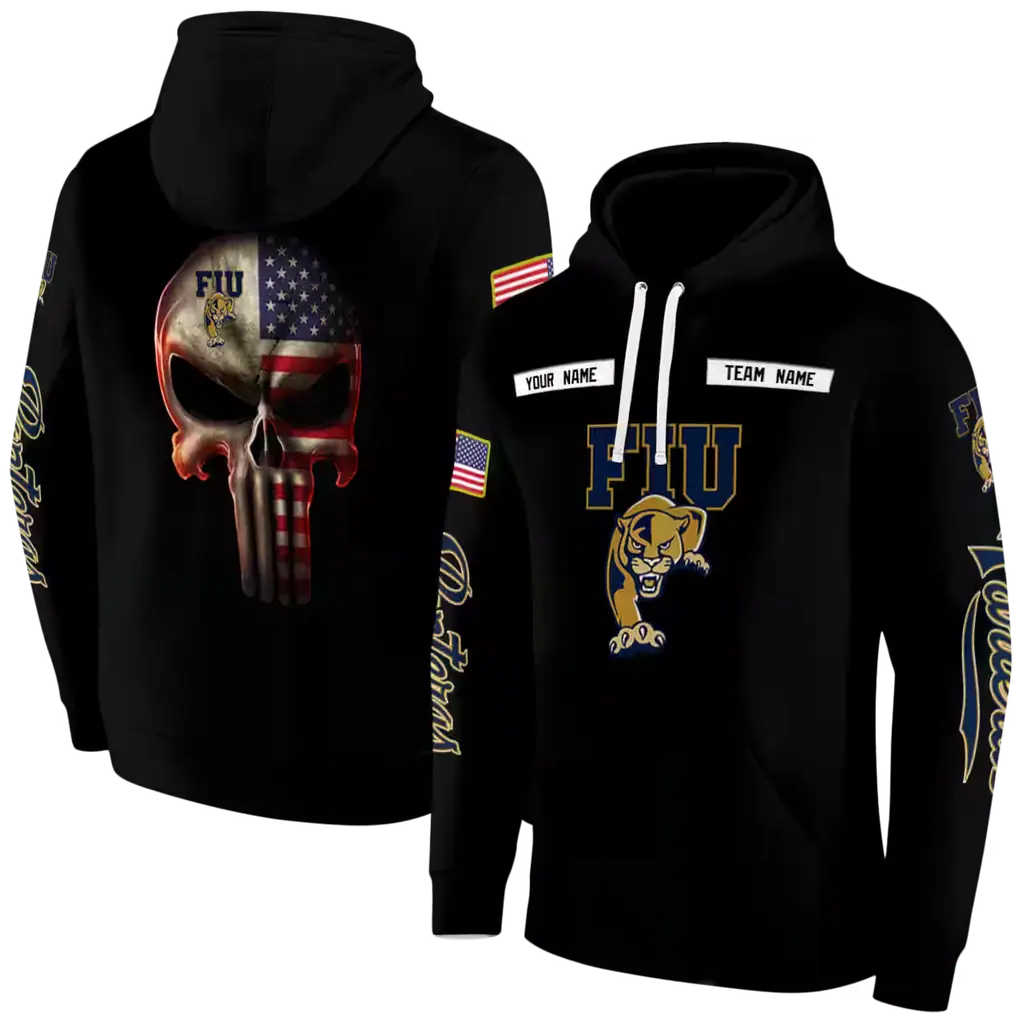 personalized fiu panthers punisher skull black hoodie fashion forward personalized fiu panthers punisher skull black hoodie fashion forward