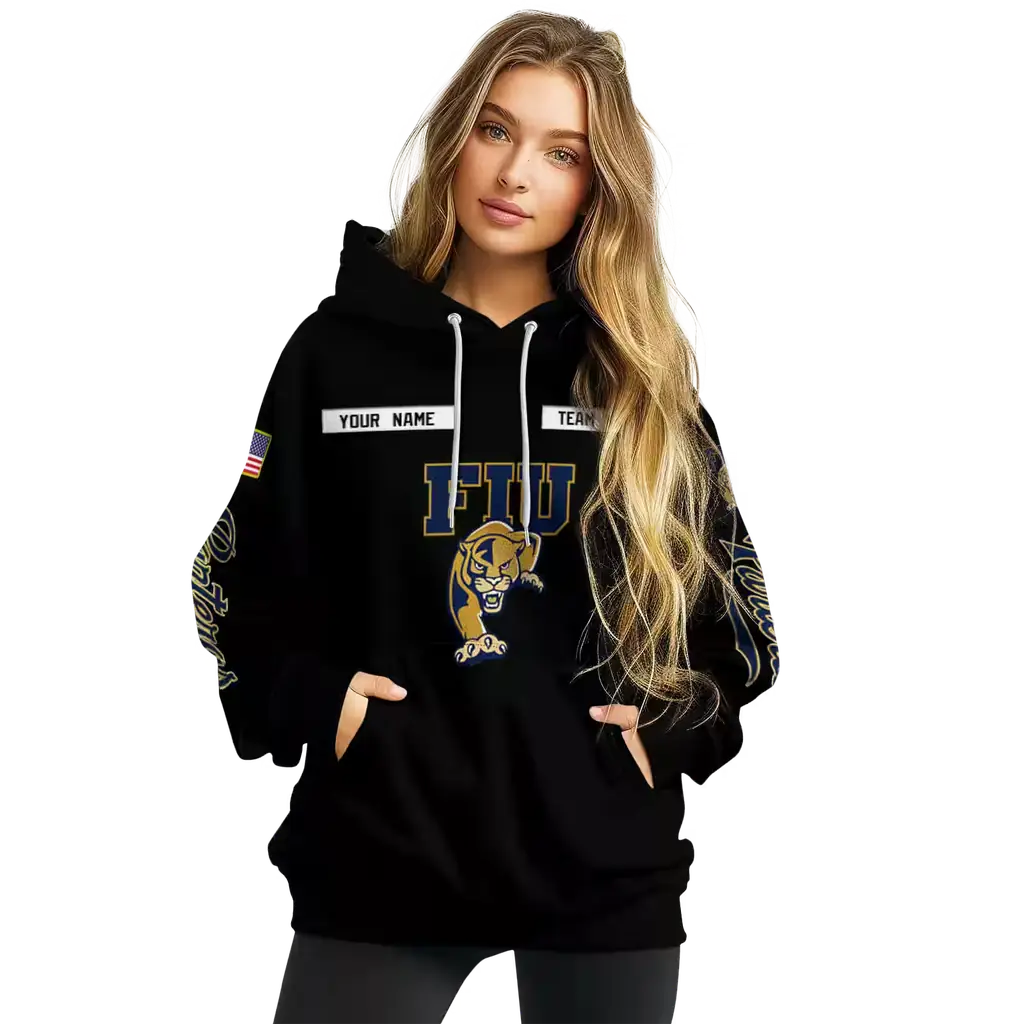 personalized fiu panthers punisher skull black hoodie high quality personalized fiu panthers punisher skull black hoodie high quality