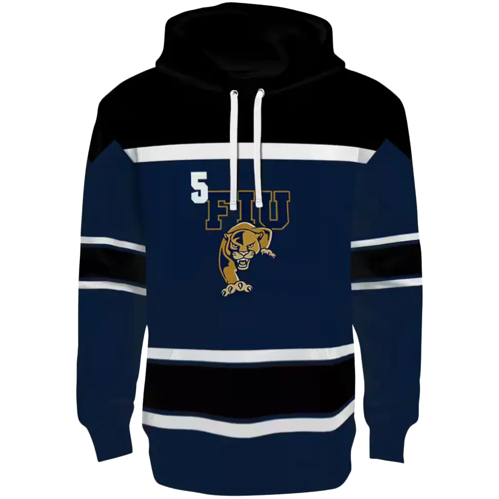 personalized fiu panthers striped pattern blue hoodie best selling personalized fiu panthers striped pattern blue hoodie best selling