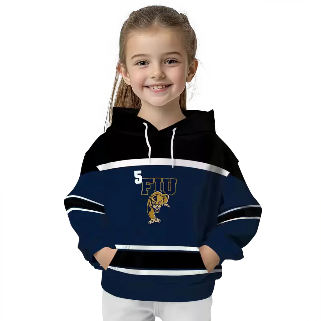 personalized fiu panthers striped pattern blue hoodie top rated personalized fiu panthers striped pattern blue hoodie top rated