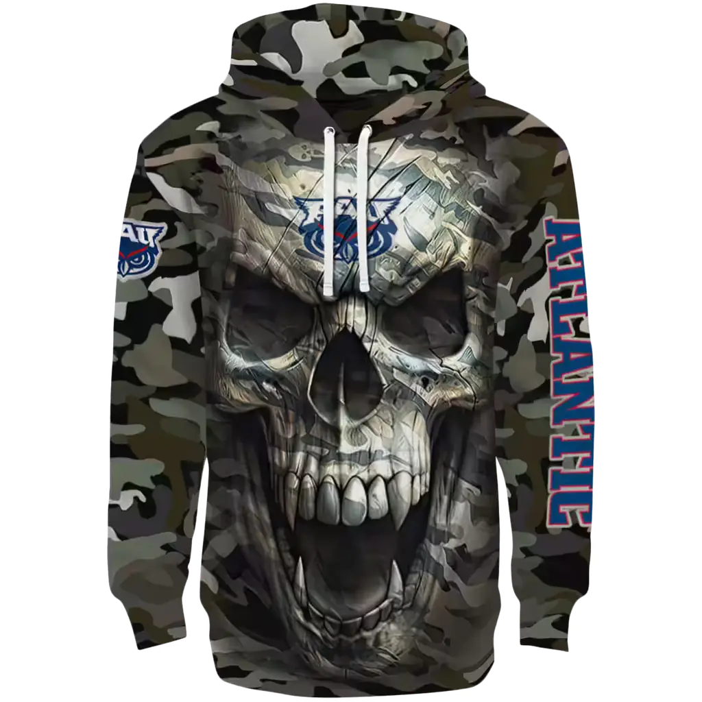 personalized florida atlantic owls camo skull hoodie best selling personalized florida atlantic owls camo skull hoodie best selling