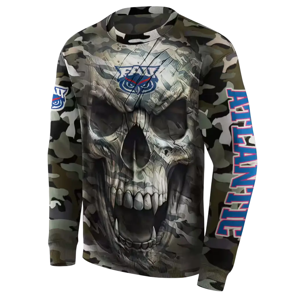 personalized florida atlantic owls camo skull hoodie new arrival personalized florida atlantic owls camo skull hoodie new arrival