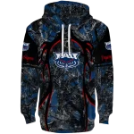 personalized florida atlantic owls hunting theme blue black hoodie best selling
