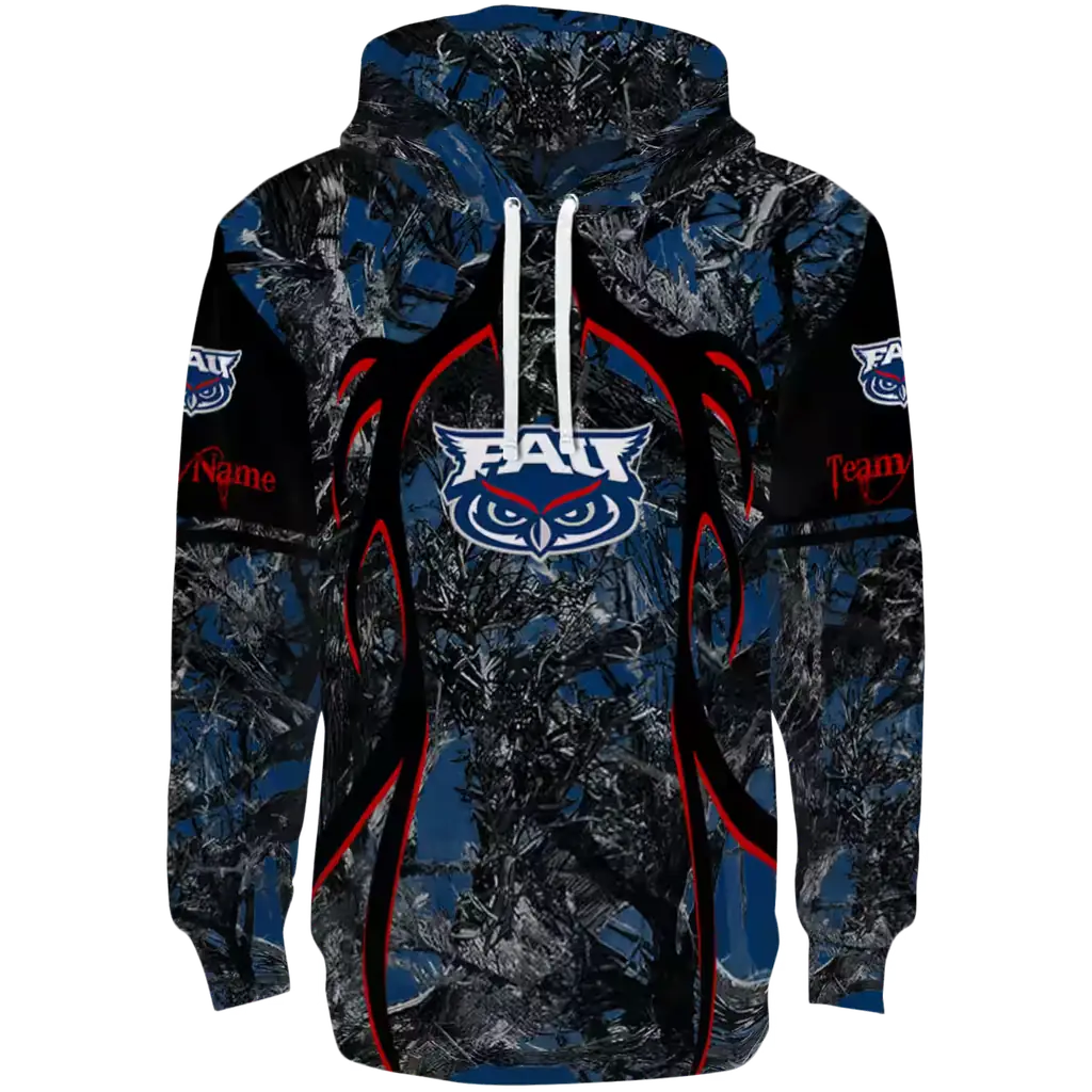 personalized florida atlantic owls hunting theme blue black hoodie best selling personalized florida atlantic owls hunting theme blue black hoodie best selling