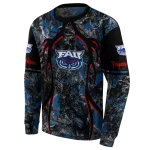 personalized florida atlantic owls hunting theme blue black hoodie best selling