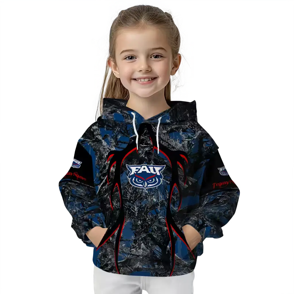 personalized florida atlantic owls hunting theme blue black hoodie top rated personalized florida atlantic owls hunting theme blue black hoodie top rated