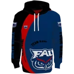 personalized florida atlantic owls minimalist design blue black hoodie best selling