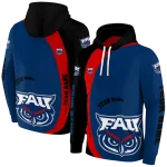 personalized florida atlantic owls minimalist design blue black hoodie best selling