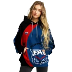personalized florida atlantic owls minimalist design blue black hoodie best selling