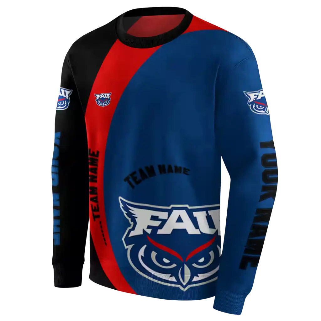 personalized florida atlantic owls minimalist design blue black hoodie new arrival personalized florida atlantic owls minimalist design blue black hoodie new arrival
