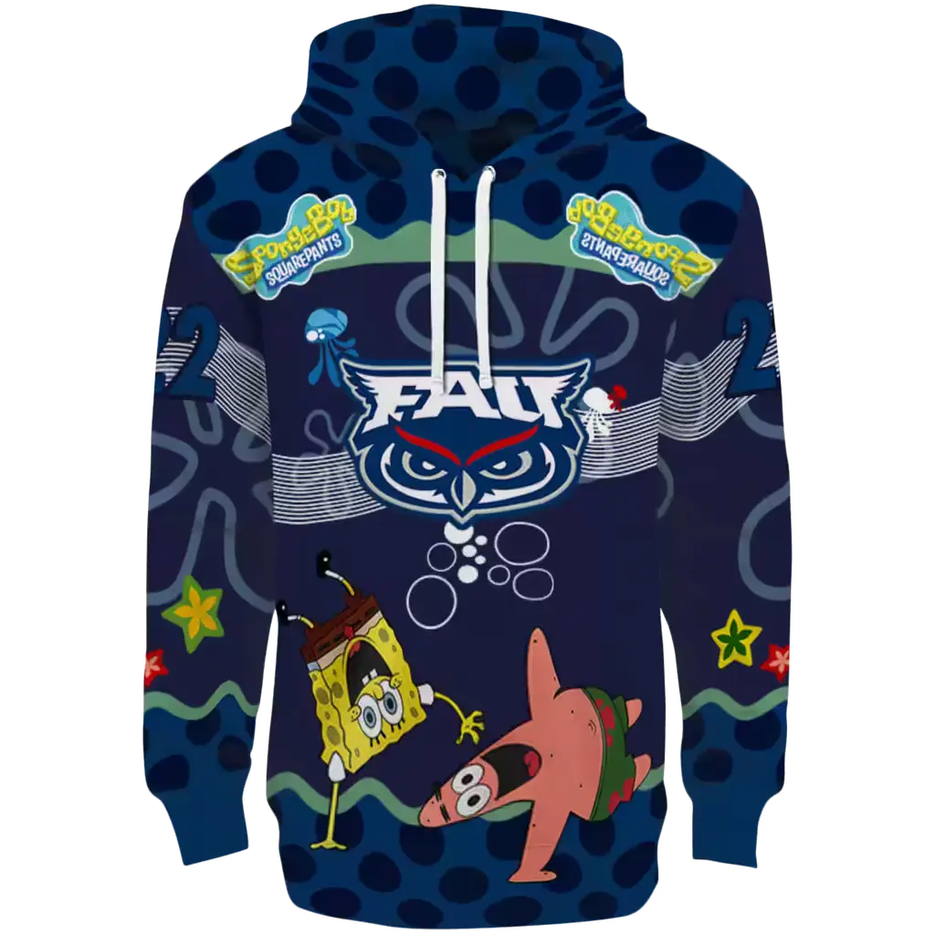 personalized florida atlantic owls spongebob patrick star blue navy hoodie best selling personalized florida atlantic owls spongebob patrick star blue navy hoodie best selling
