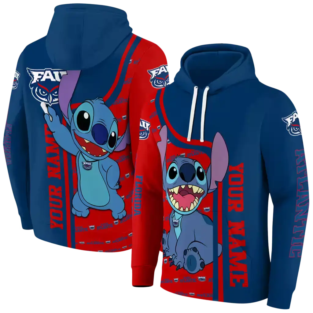 personalized florida atlantic owls stitch blue hoodie fashion forward personalized florida atlantic owls stitch blue hoodie fashion forward