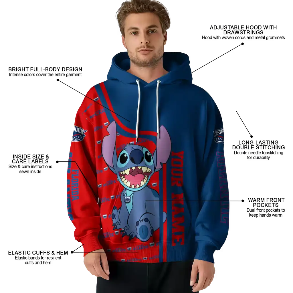 personalized florida atlantic owls stitch blue hoodie latest model personalized florida atlantic owls stitch blue hoodie latest model