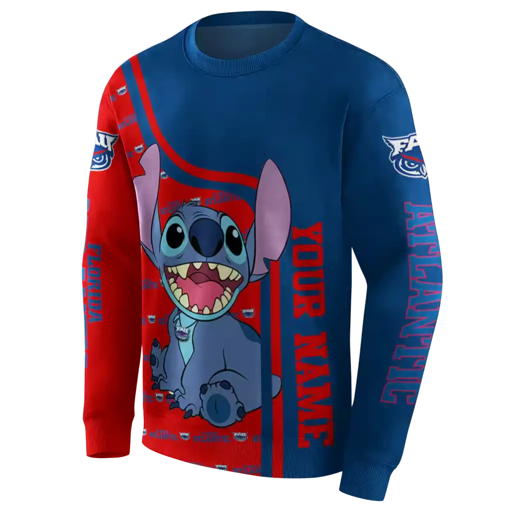 personalized florida atlantic owls stitch blue hoodie new arrival personalized florida atlantic owls stitch blue hoodie new arrival