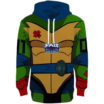 personalized florida atlantic owls superhero armor blue green hoodie best selling