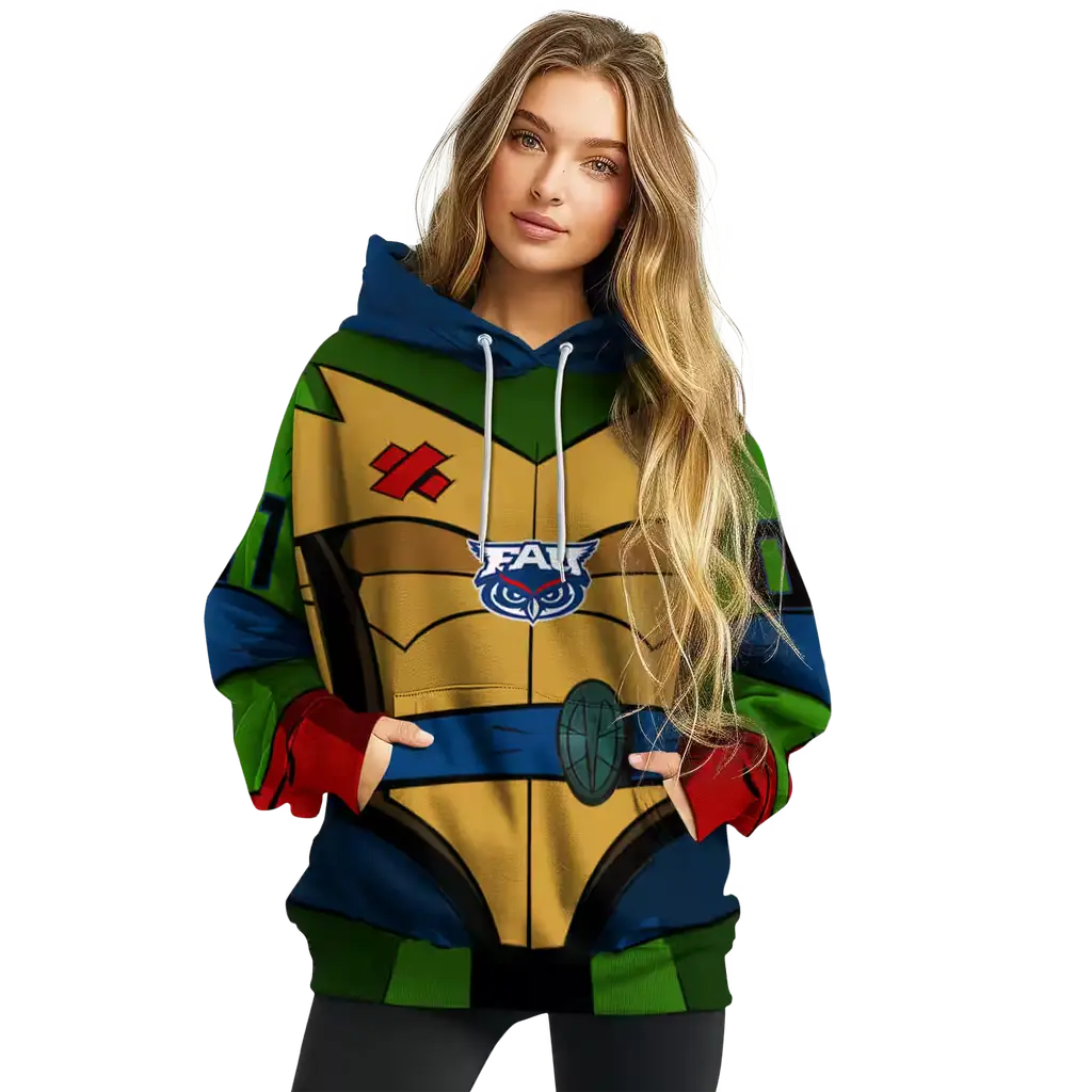 personalized florida atlantic owls superhero armor blue green hoodie high quality personalized florida atlantic owls superhero armor blue green hoodie high quality